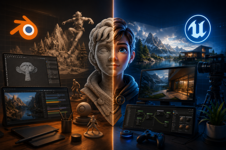 Unreal Engine vs Blender: Which 3D Tool Is Right for You in 2026?
