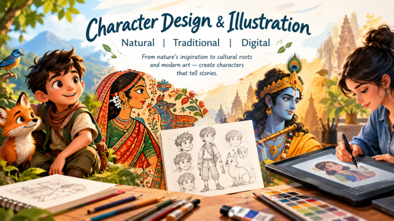 Traditional Indian Character Design: Preserving Culture Through Illustration